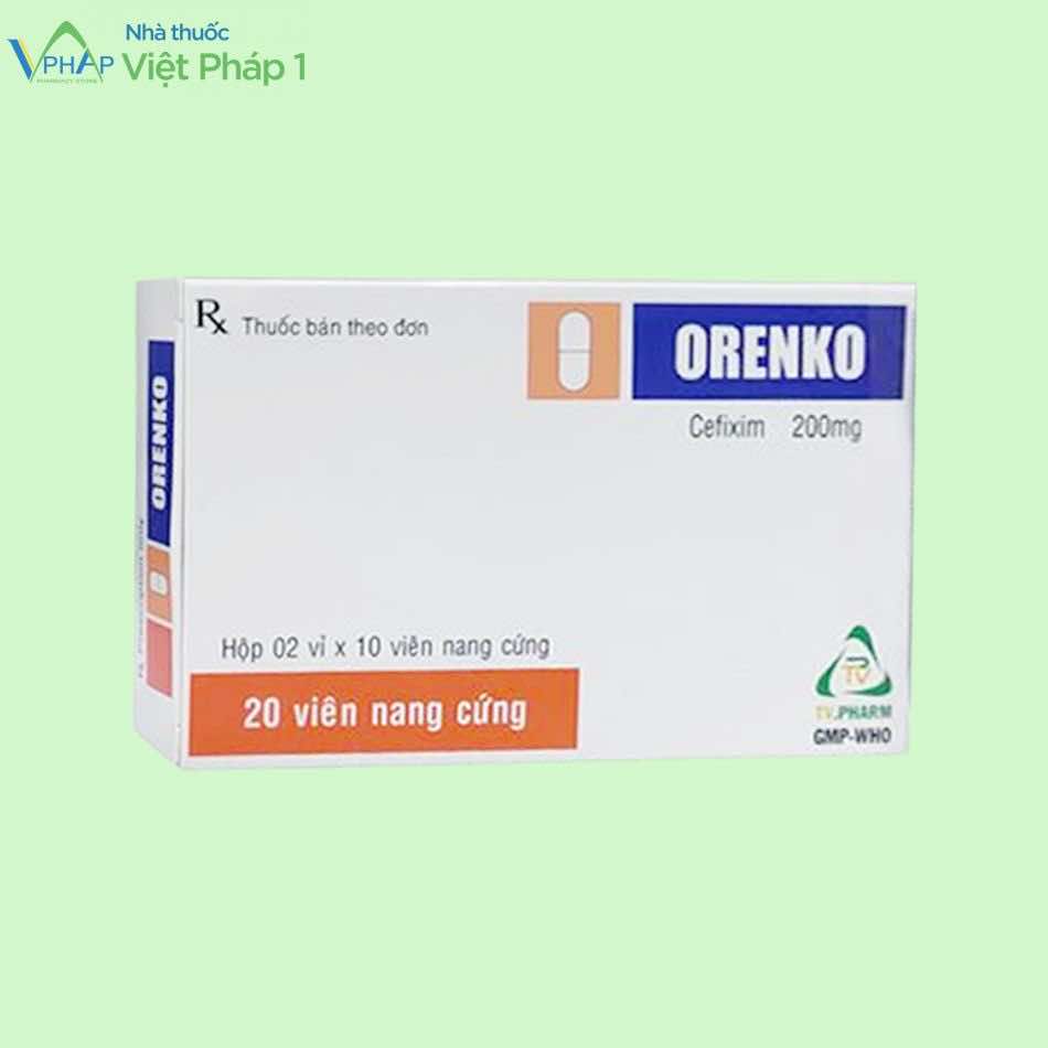 Hình ảnh hộp thuốc Orenko