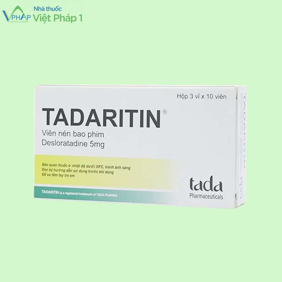 Hộp thuốc Tadaritin 5mg loại 30 viên