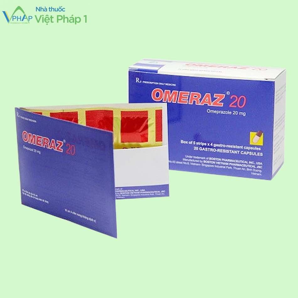 Thuốc Omeraz 20 dùng trong loét, trào ngược dạ dày - tá tràng