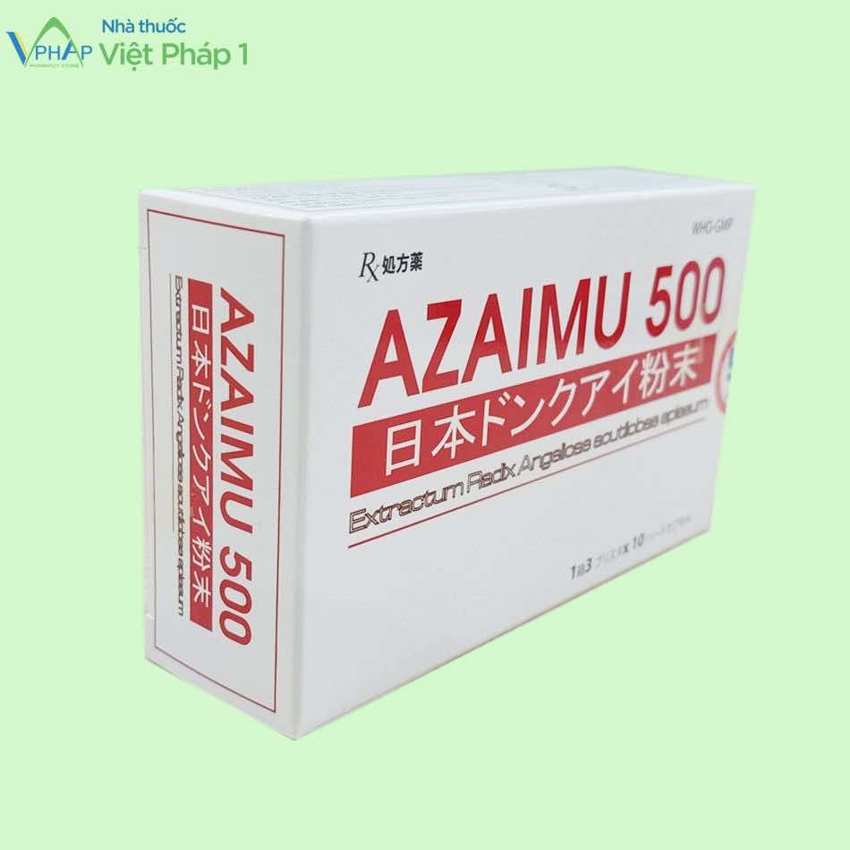 Hình ảnh hộp thuốc Azaimu 500