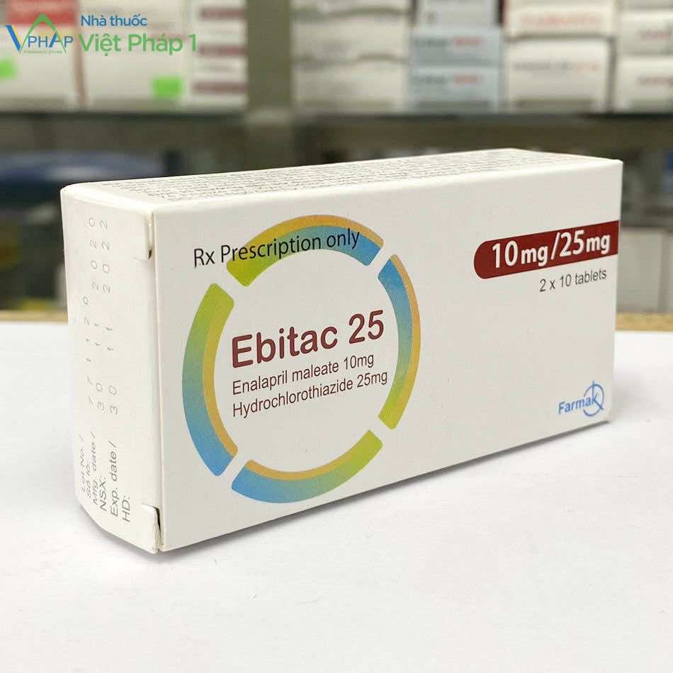 Hình ảnh hộp thuốc Ebitac 25 bán tại nhà thuốc Việt Pháp 1
