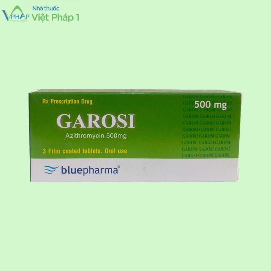 Hộp thuốc Garosi được chụp tại nhà thuốc Việt Pháp 1