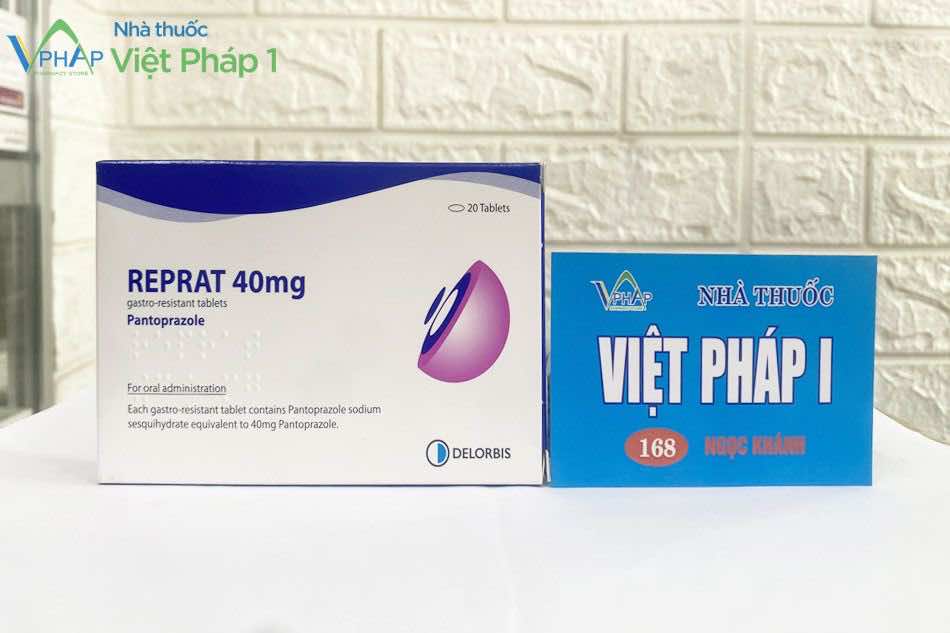 Hộp thuốc Reprat 40mg chụp tại nhà thuốc Việt Pháp 1