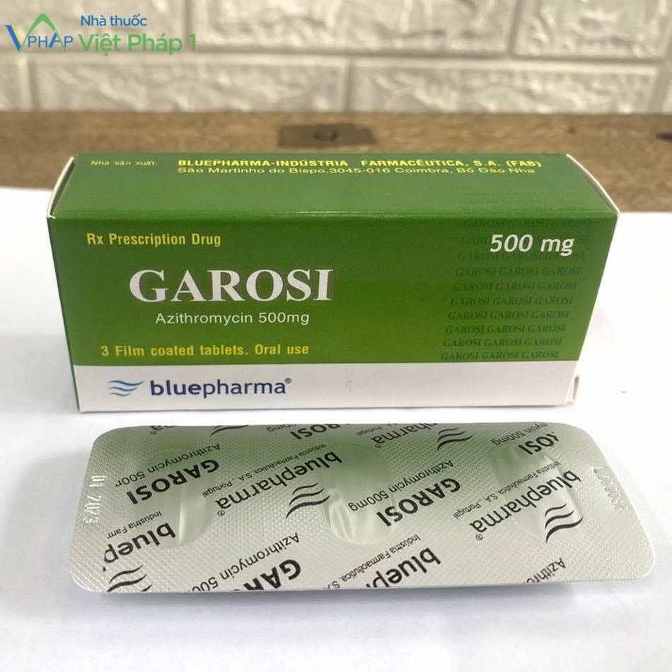 Sản phẩm Garosi 500mg được chụp tại nhà thuốc Việt Pháp 1