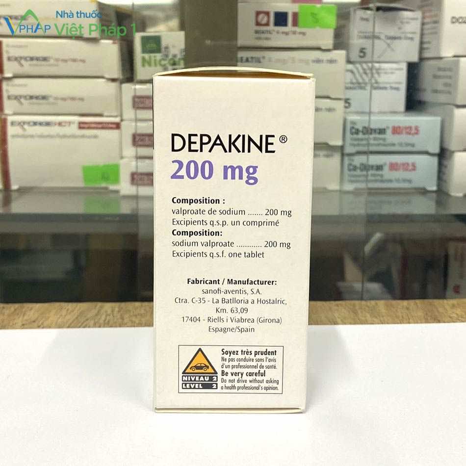 Thành phần chính của thuốc Depakine 200mg