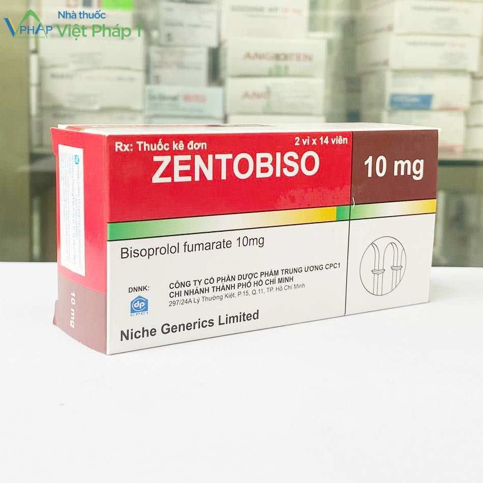 Hộp thuốc Zensobito 10mg nhìn từ trái sang
