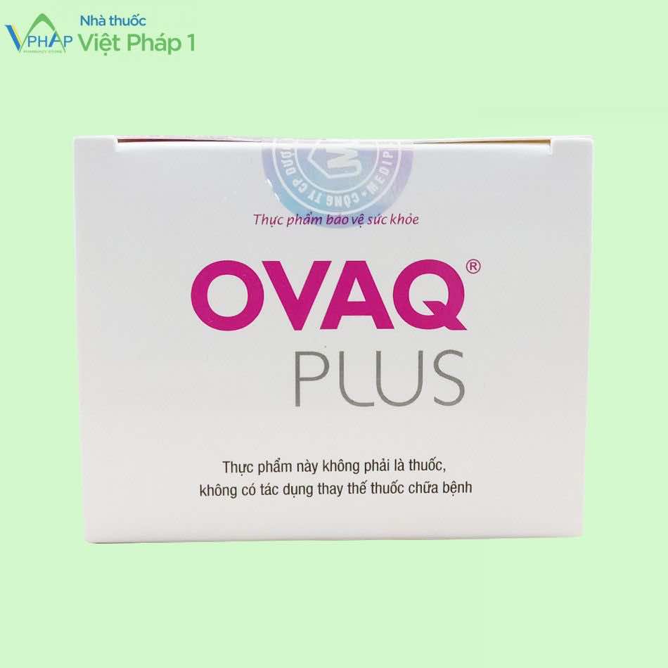 Nắp hộp sản phẩm Ovaq Plus
