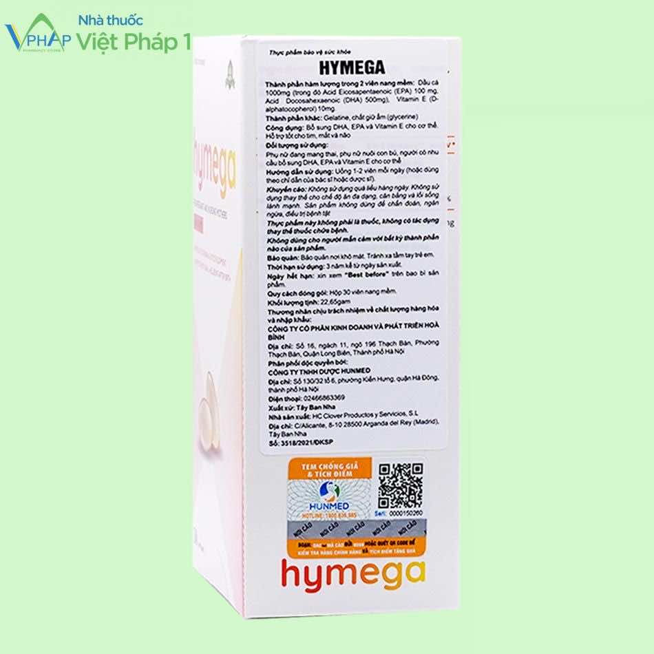 Thông tin về sản phẩm Aplicaps Hymega