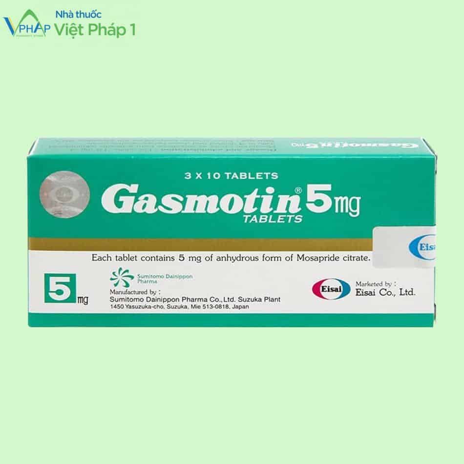 Thuốc đường tiêu hóa Gasmotin 5mg