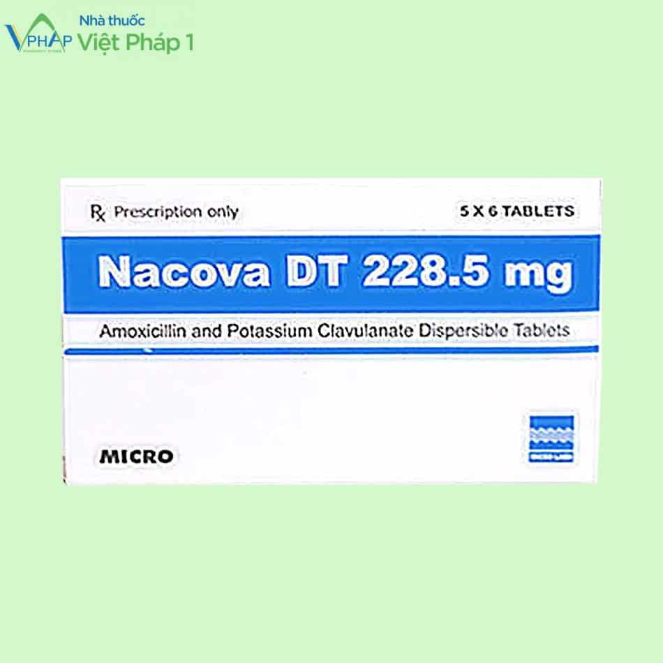 Hình ảnh thuốc Nacova DT 228,5mg