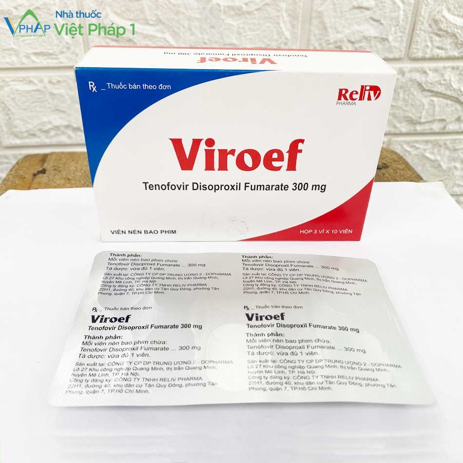 Hình ảnh: Hộp và vỉ thuốc Viroef