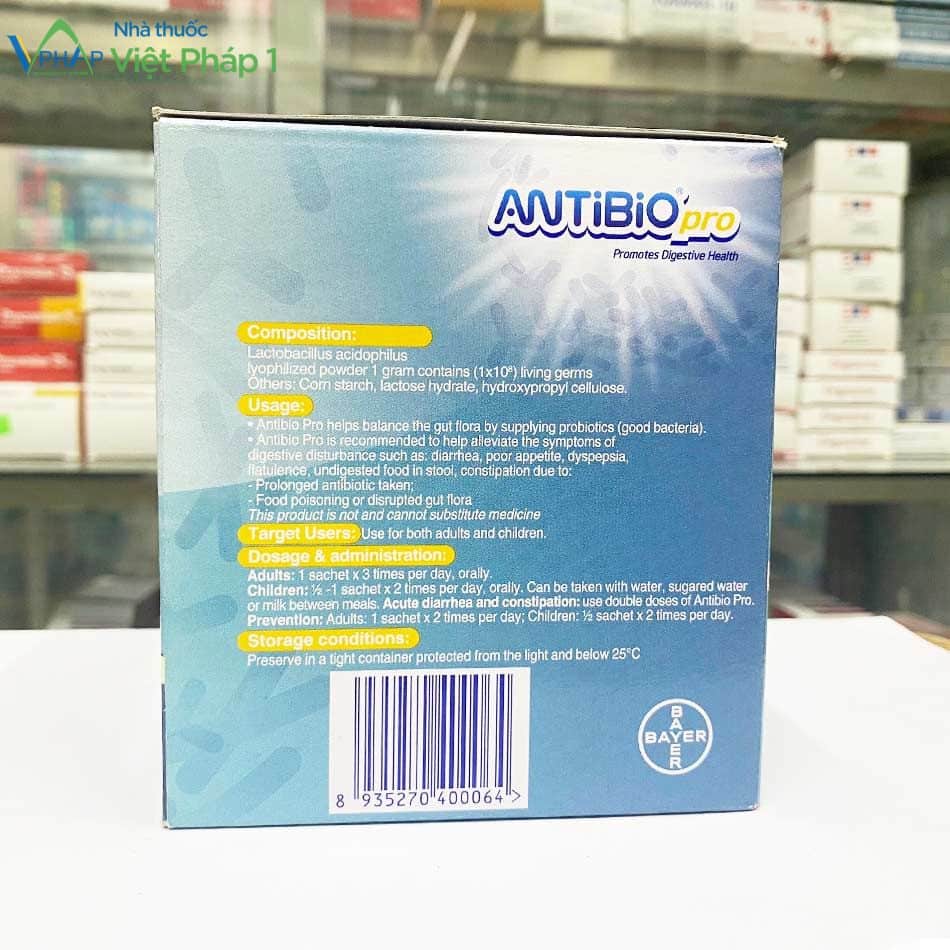 Thông tin của sản phẩm Antibio Pro