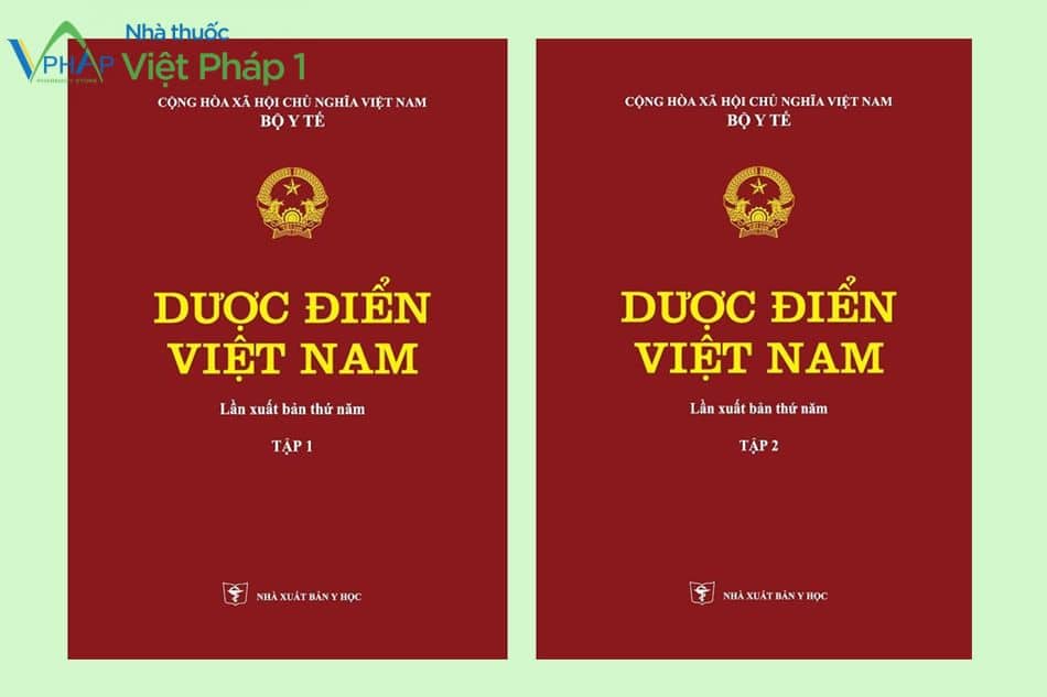 Trọn bộ 2 tập Dược điển Việt Nam 5