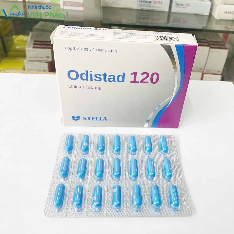 Vỉ và hộp thuốc Odistad 120