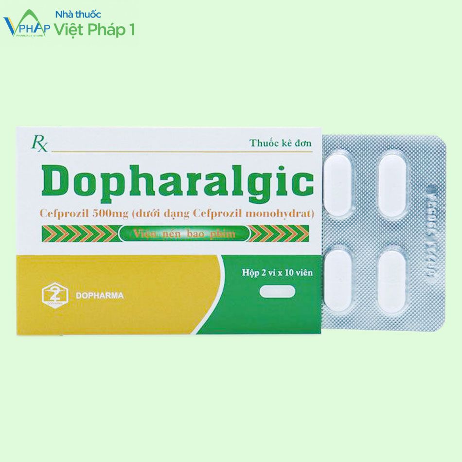 Hộp và vỉ thuốc Dopharalgic