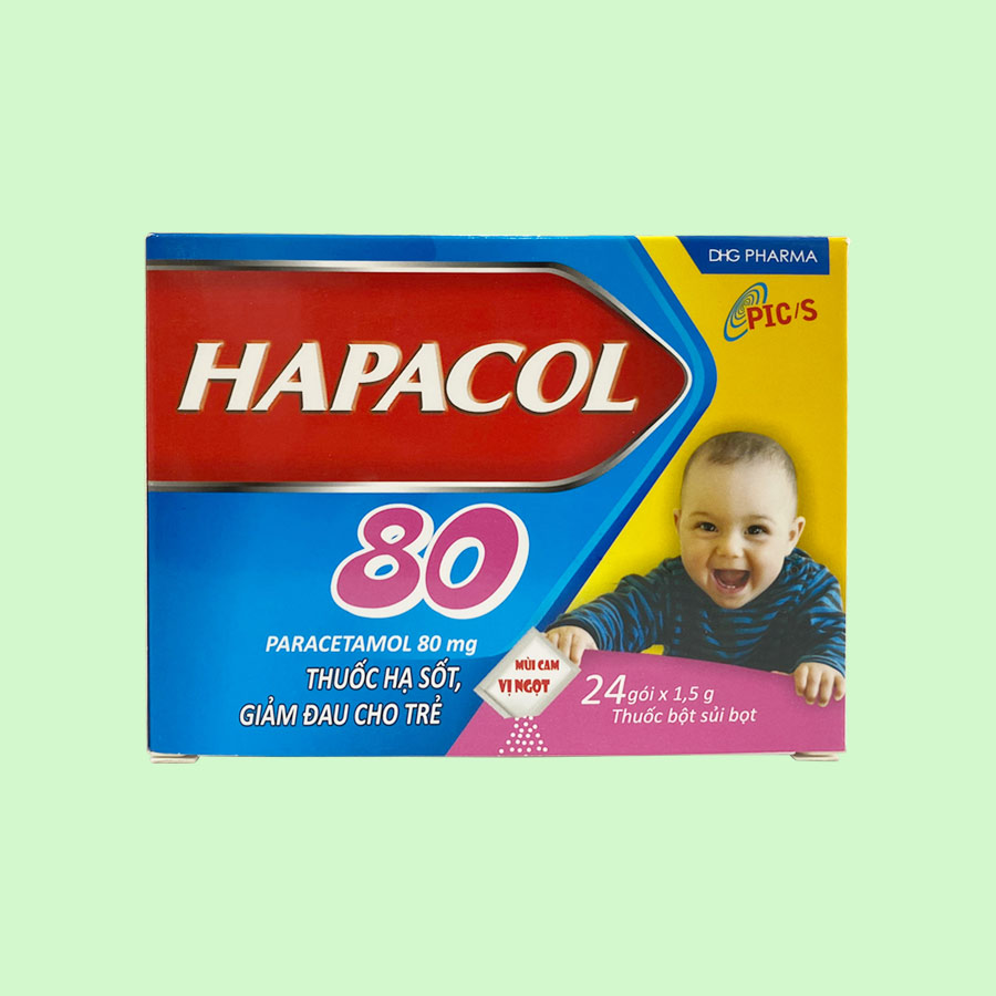 Thuốc giảm đau, hạ sốt Hapacol 80