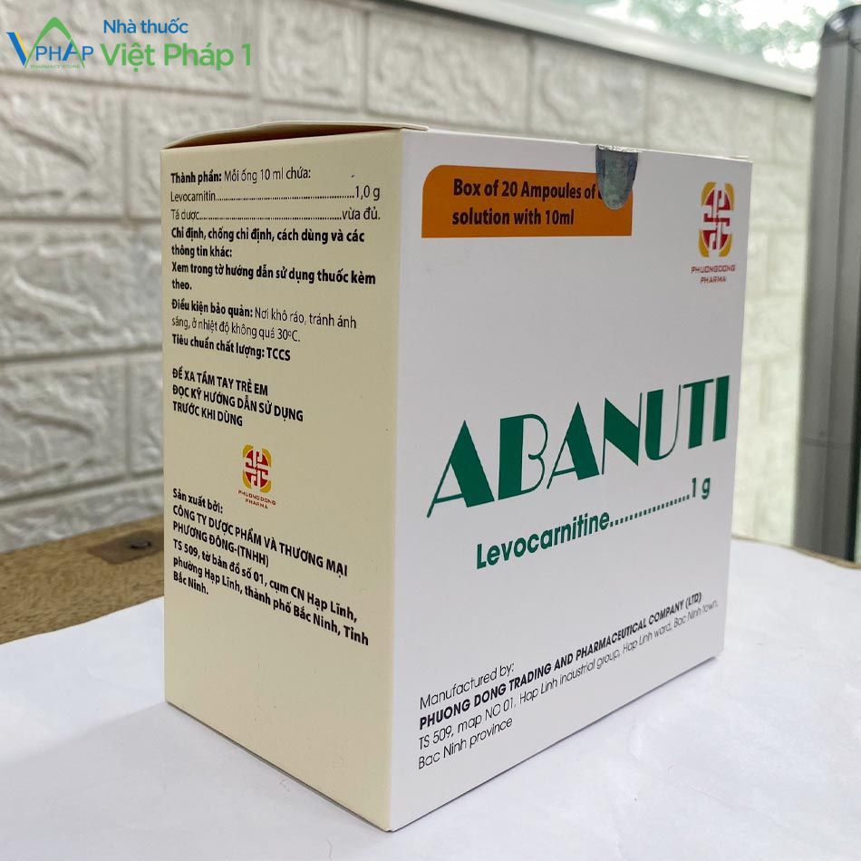 Hình ảnh hộp thuốc Abanuti 1g