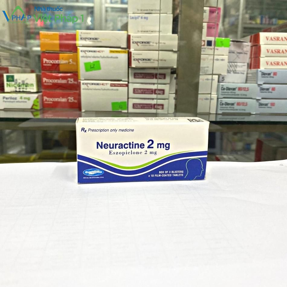 Hình ảnh hộp thuốc Neuractine 2mg chụp tại Nhà thuốc Việt Pháp 1