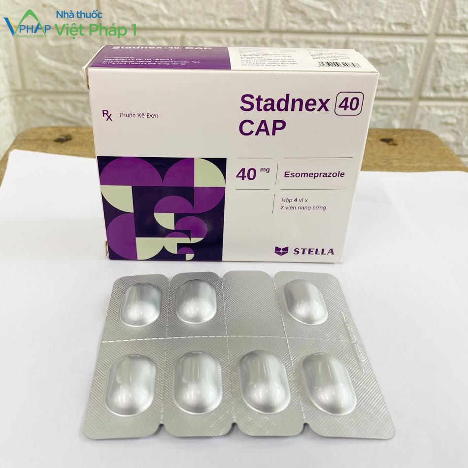 Hộp và vỉ thuốc Stadnex 40 Cap