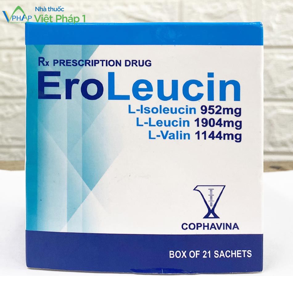 Hình ảnh mặt trước của hộp thuốc EroLeucin