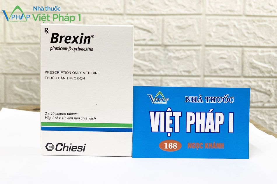 Hình ảnh thuốc Brexin được chụp tại Nhà thuốc Việt Pháp 1