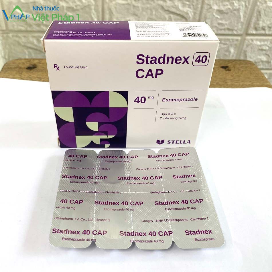 Hộp thuốc và mặt sau vỉ thuốc Stadnex