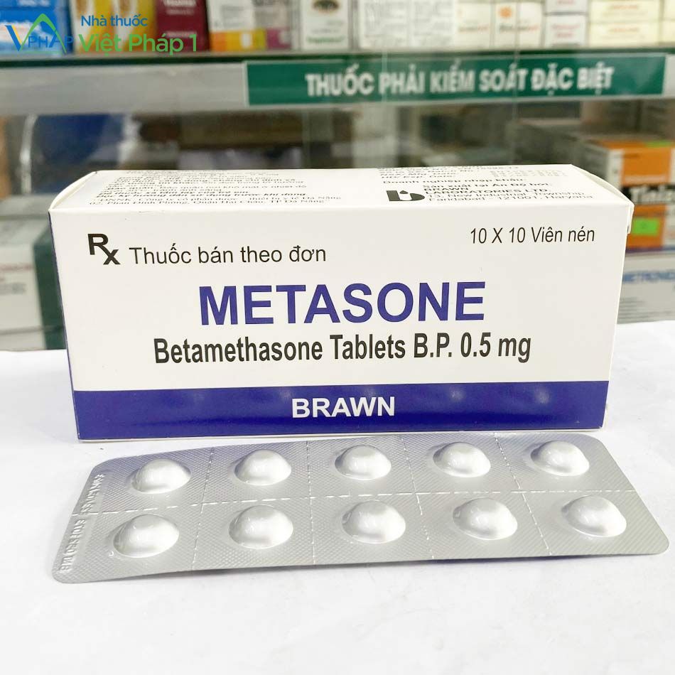 Hộp thuốc và vỉ thuốc Metasone