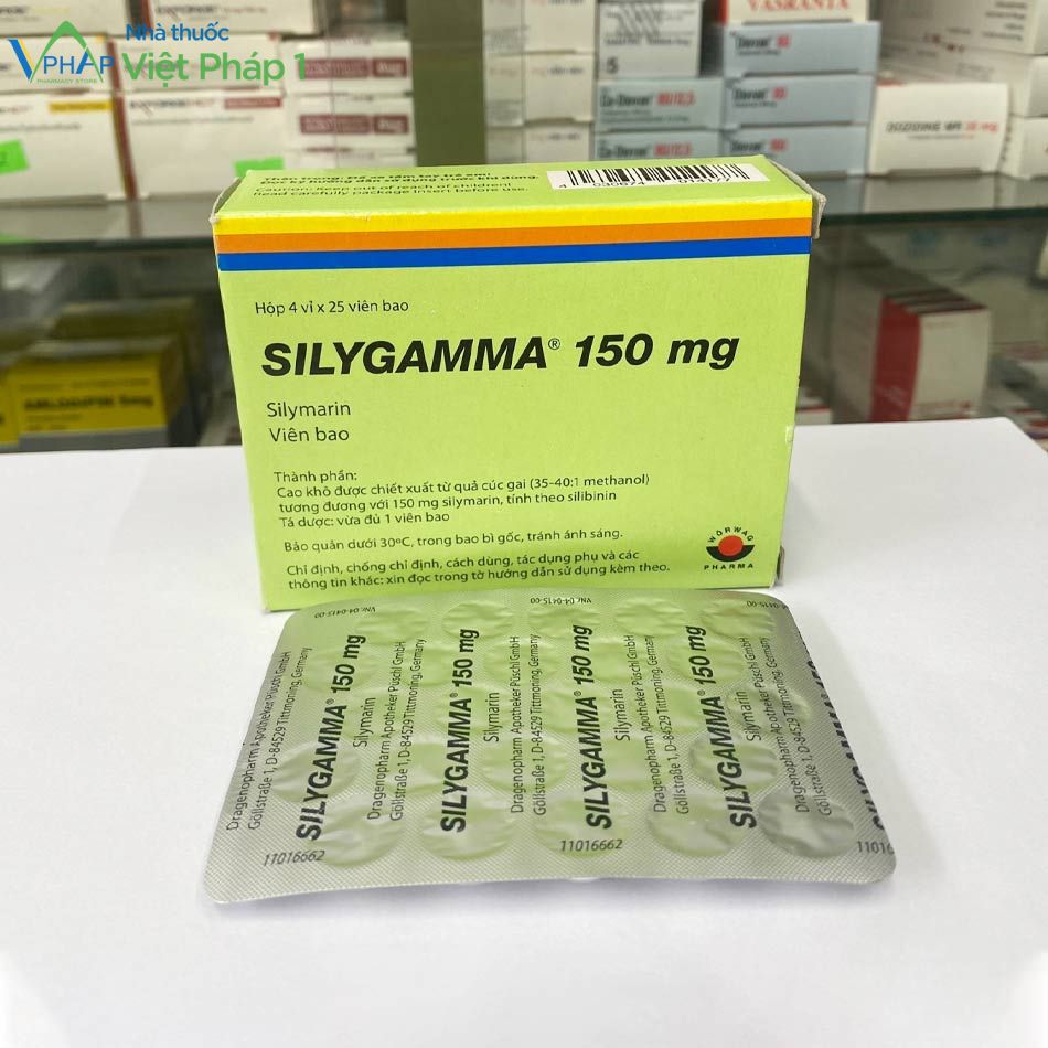 Hình ảnh hộp và vỉ thuốc Silygamma 150mg