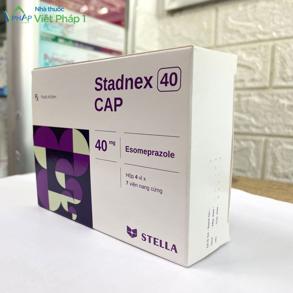 Mặt nghiêng hộp thuốc Stadnex