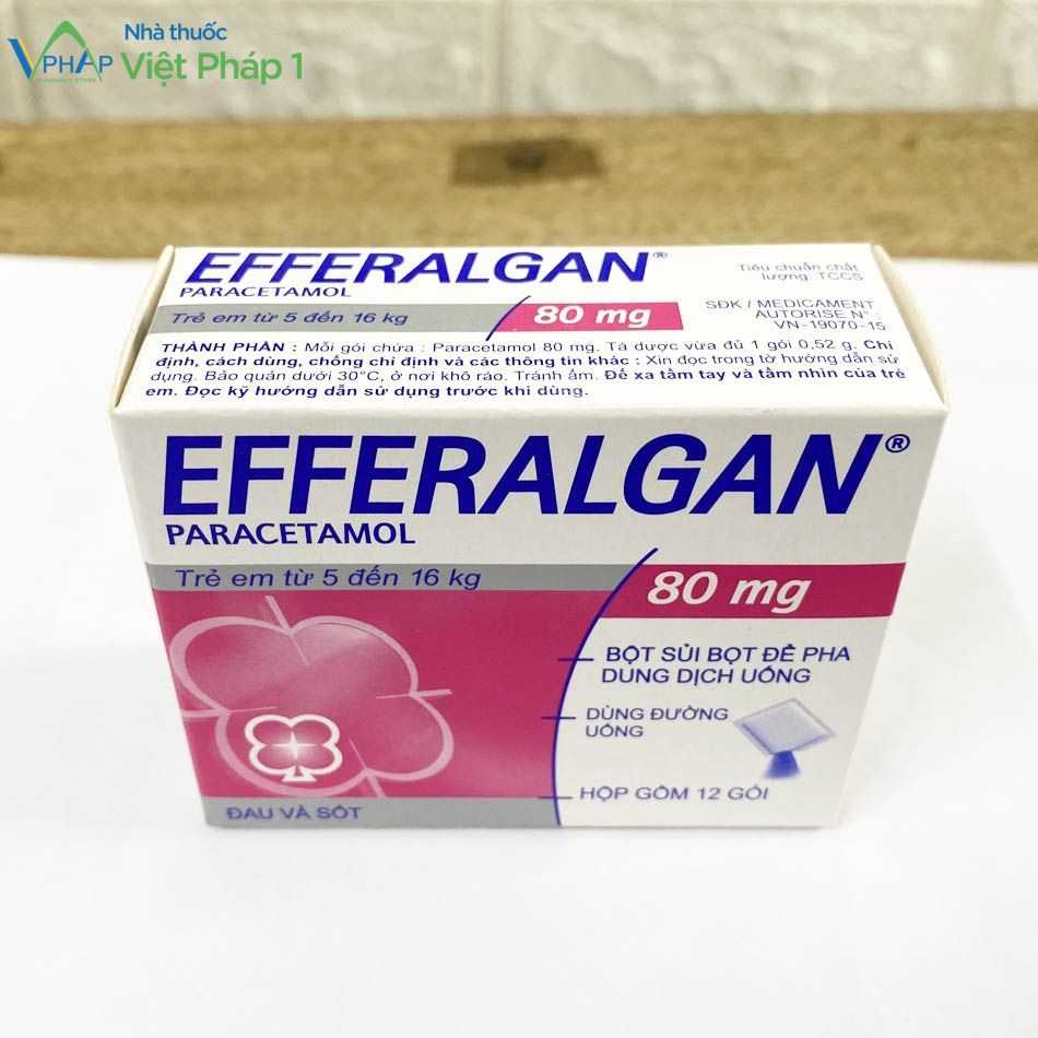 Thông tin của thuốc Efferalgan 80mg