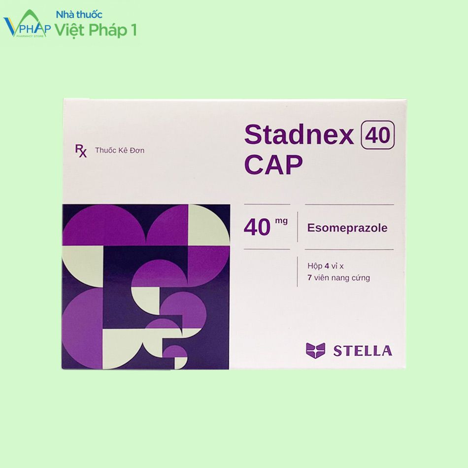 Hình ảnh hộp thuốc Stadnex 40 cap