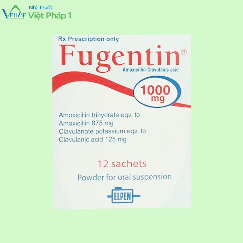 Hình ảnh: Hộp thuốc Fugentin 1000mg