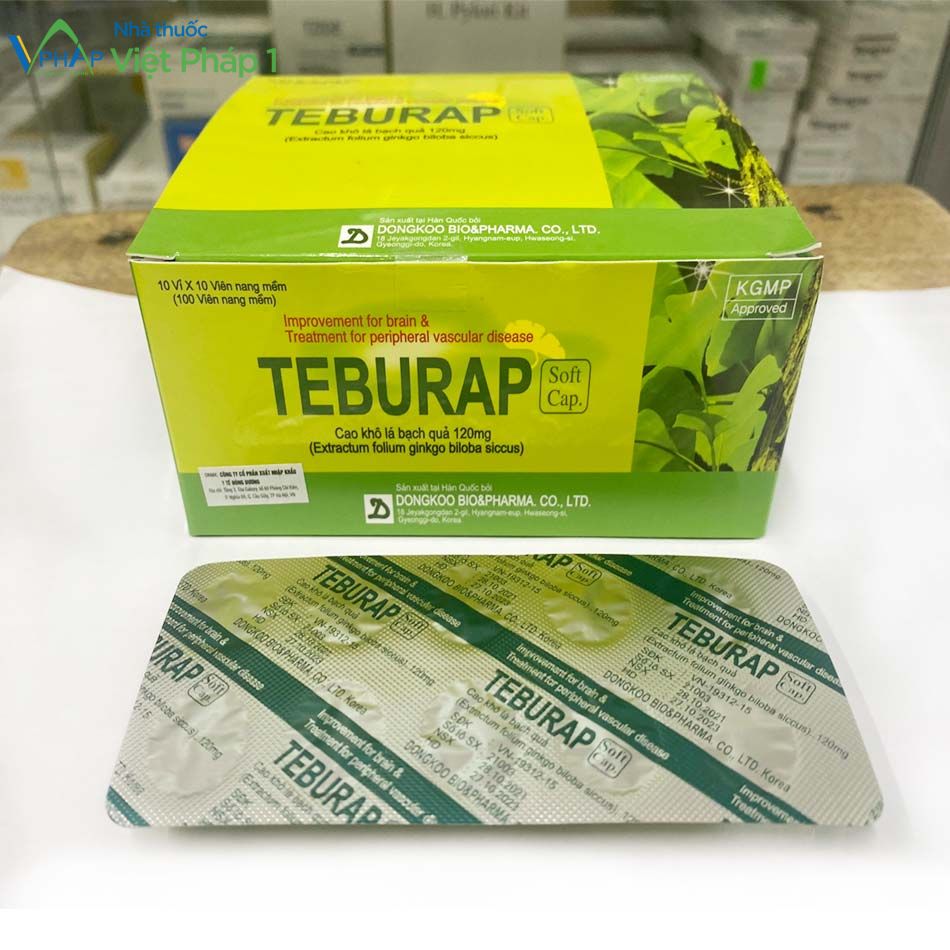 Hình ảnh hộp và vỉ thuốc Teburap