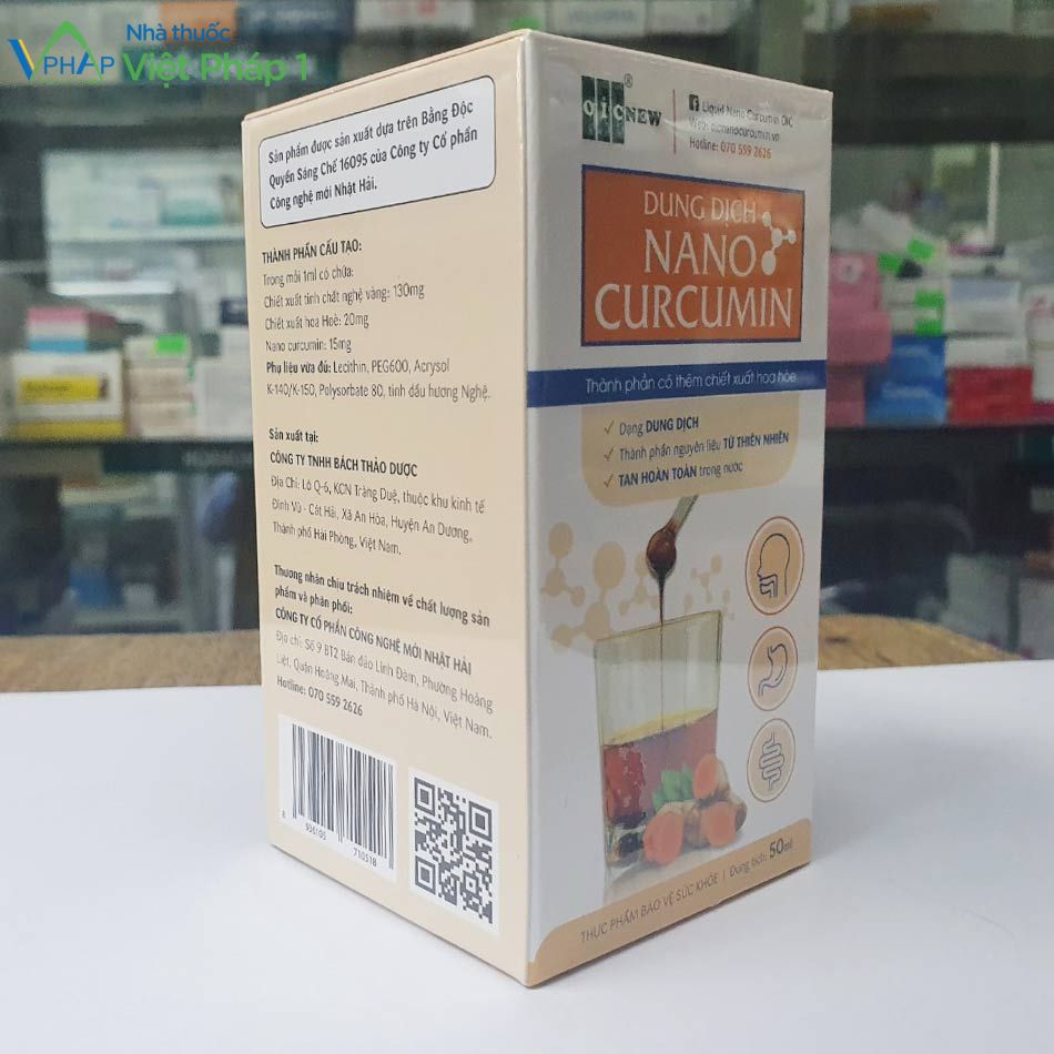 Hộp sản phẩm Nano Curcumin