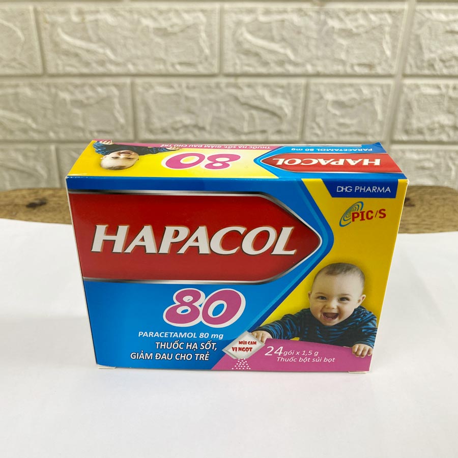Hộp thuốc Hapacol 80