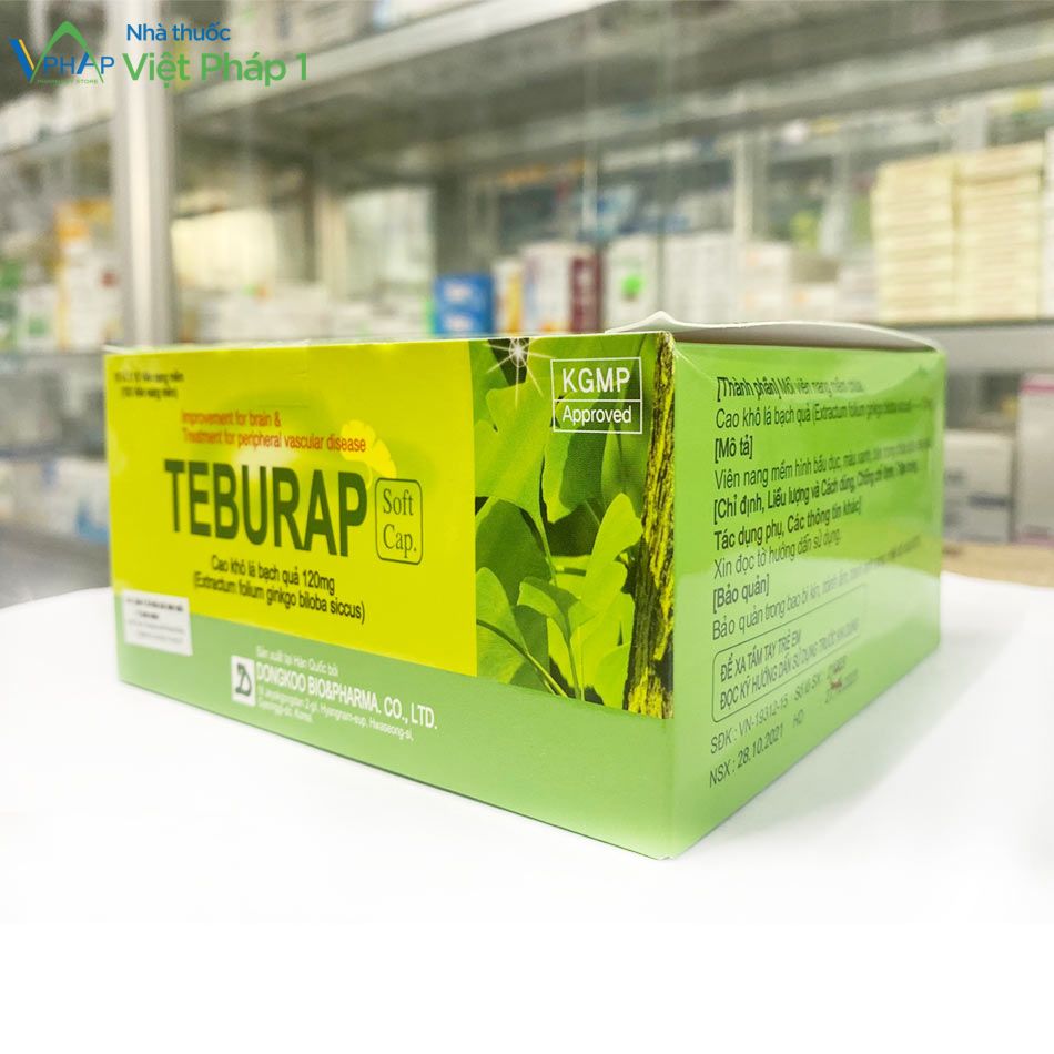 Hộp thuốc Teburap chụp tại Nhà thuốc Việt Pháp 1