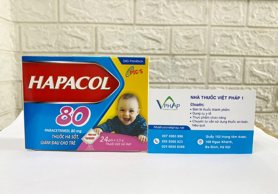 Mua thuốc Hapacol 80 tại Nhà thuốc Việt Pháp 1