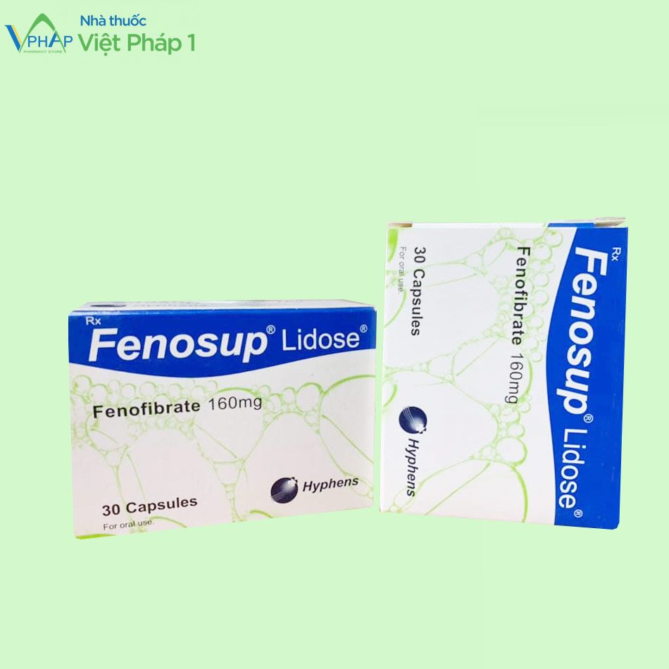 Hình ảnh: hộp thuốc Fenosup Lidose 160mg