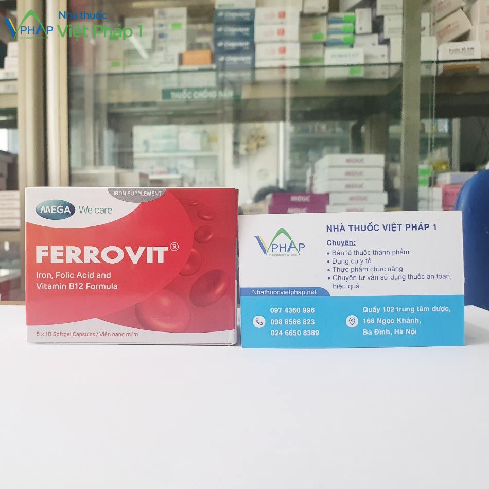 Sắt Ferrovit được bán tại nhà thuốc Việt Pháp 1