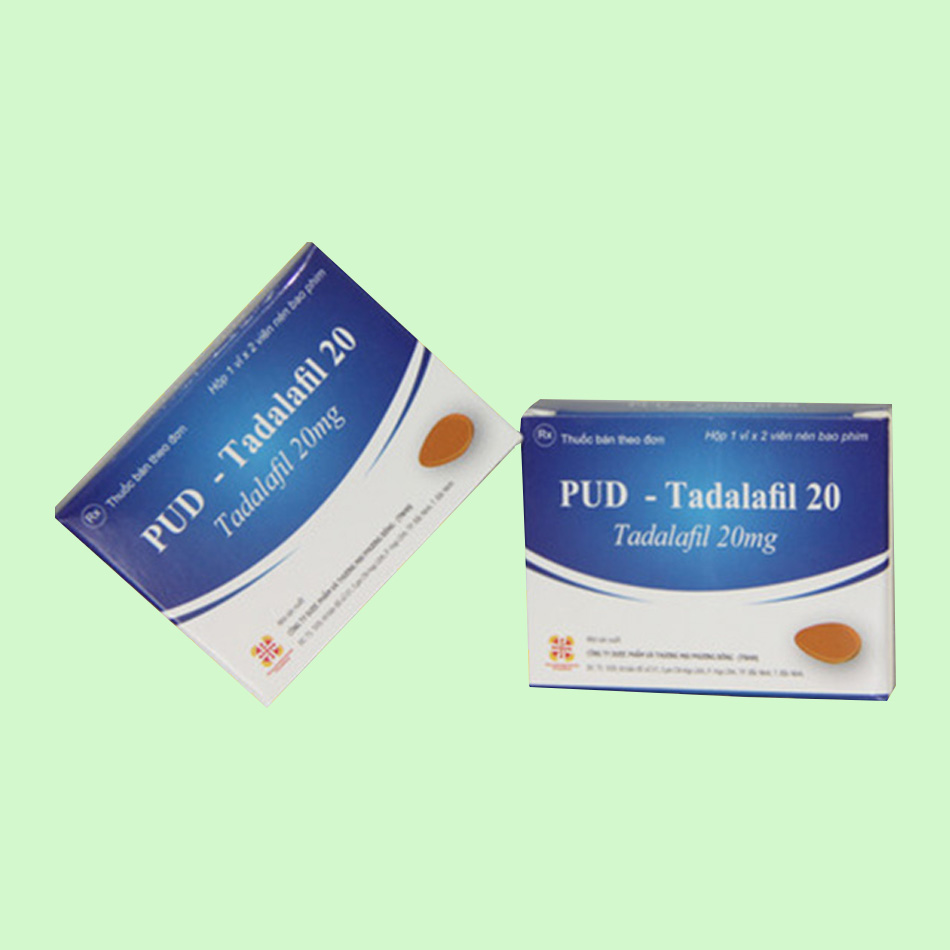 Hình ảnh 2 hộp thuốc PUD-Tadalafil