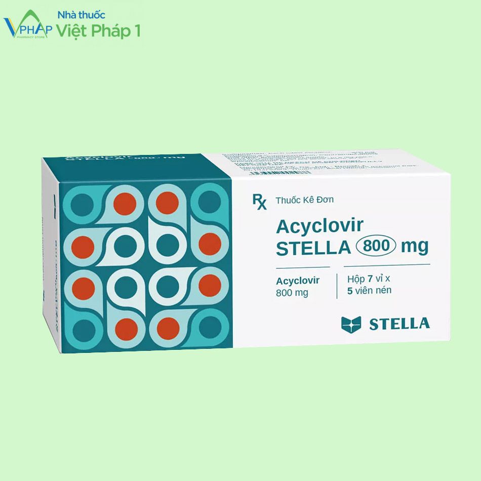 Hình ảnh Acyclovir Stella 800mg