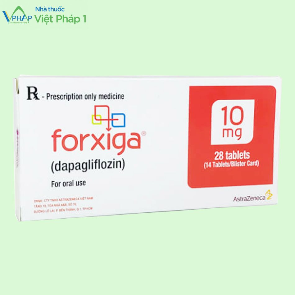 Hình ảnh hộp thuốc Forxiga 10mg