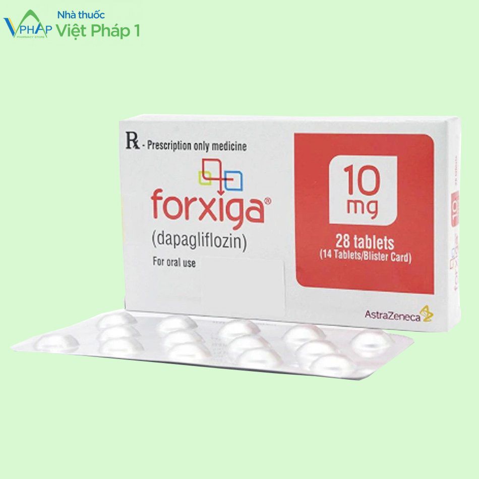 Hình ảnh hộp thuốc và vỉ thuốc Forxiga