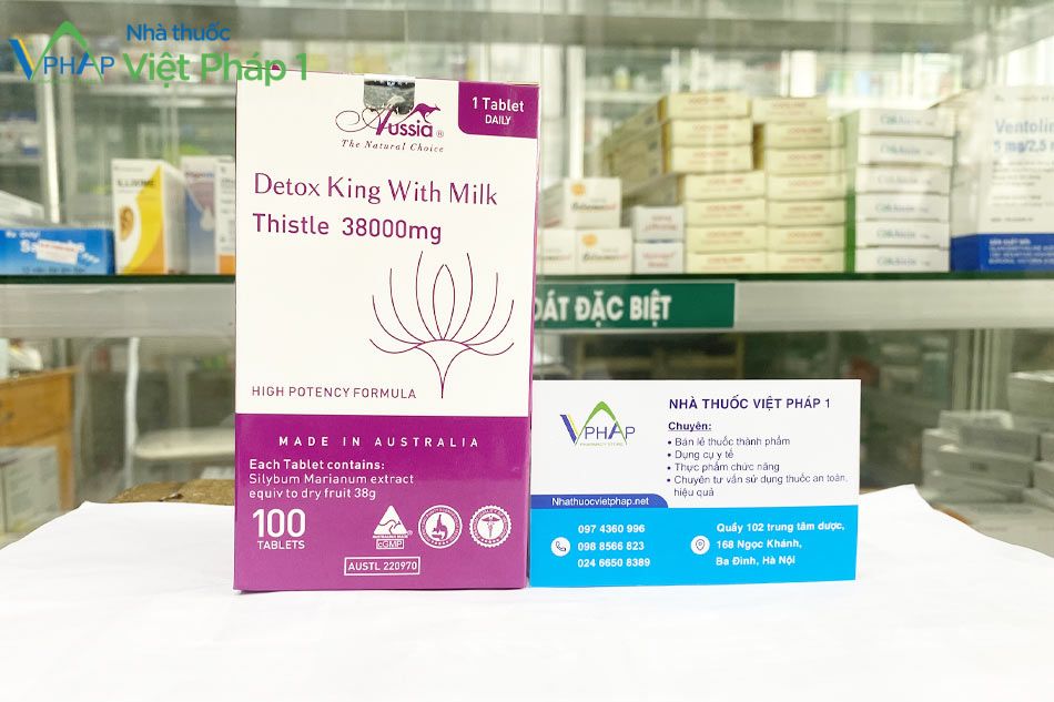 Hình ảnh sản phẩm Detox King with Milk Thistle 38000mg được chụp tại Nhà thuốc Việt Pháp 1