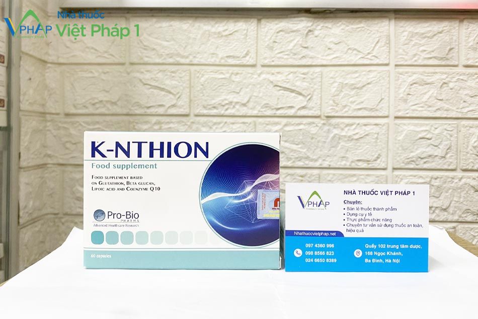 Hình ảnh sản phẩm KNthion được chụp tại Nhà thuốc Việt Pháp 1