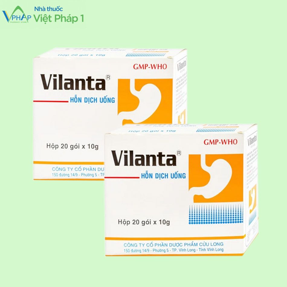 Hộp thuốc điều trị đau dạ dày Vilanta