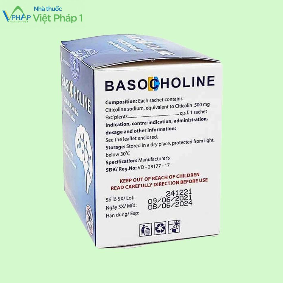 Hộp thuốc Basocholine