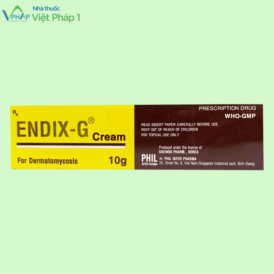 Hình ảnh hộp thuốc Endix-G