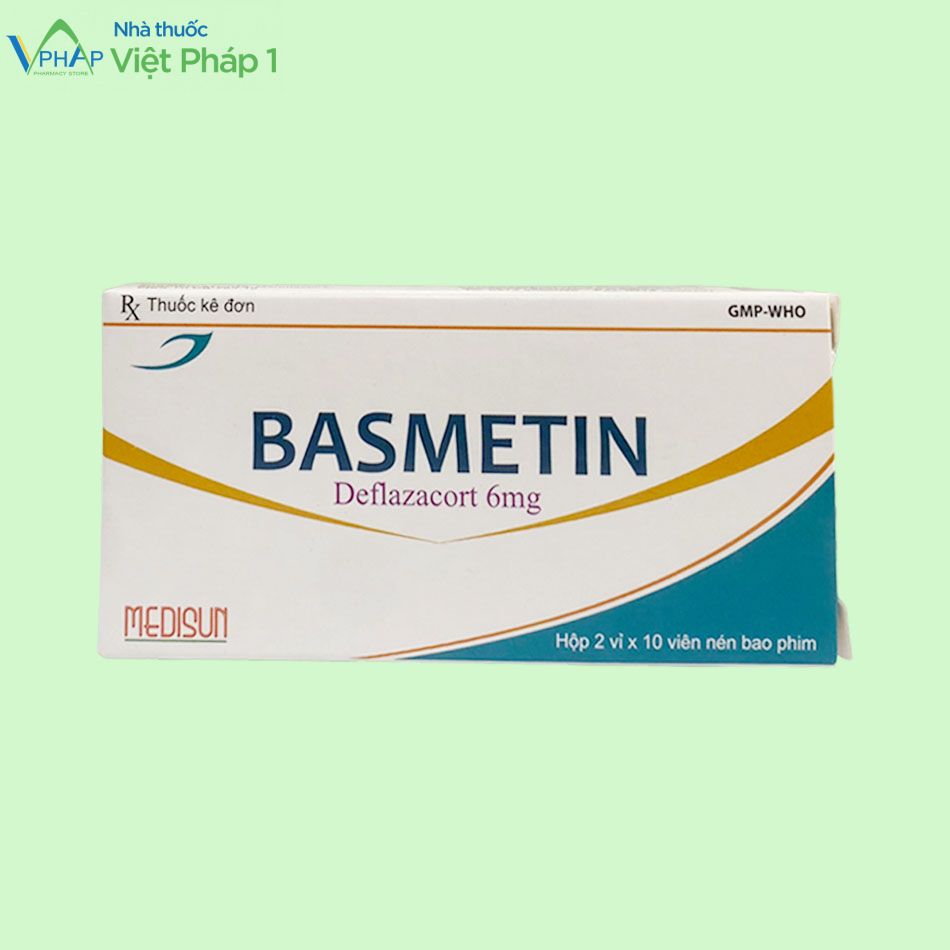 Hình ảnh hộp thuốc Basmetin 6mg