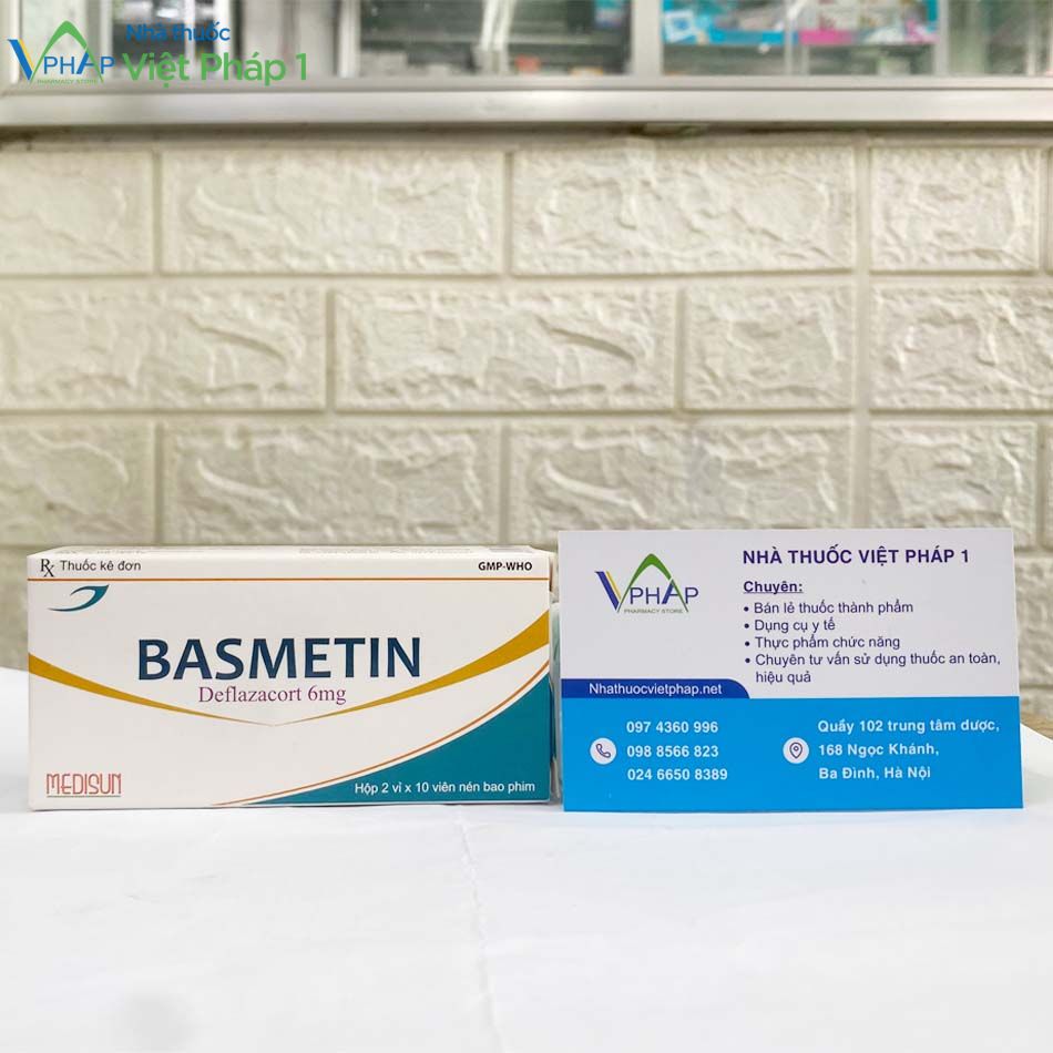 Mua thuốc Basmetin tại Nhà thuốc Việt Pháp 1